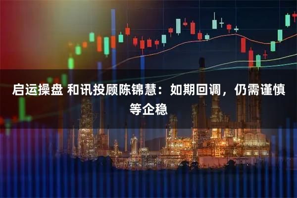 启运操盘 和讯投顾陈锦慧：如期回调，仍需谨慎等企稳