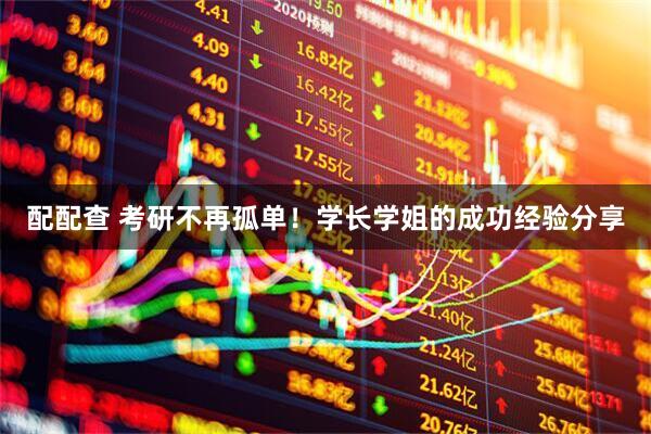 配配查 考研不再孤单！学长学姐的成功经验分享