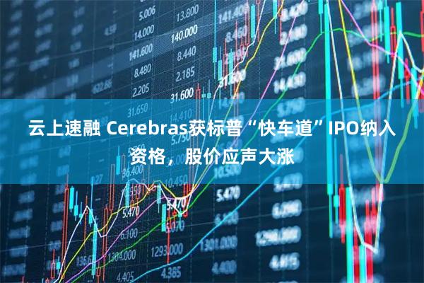 云上速融 Cerebras获标普“快车道”IPO纳入资格，股价应声大涨