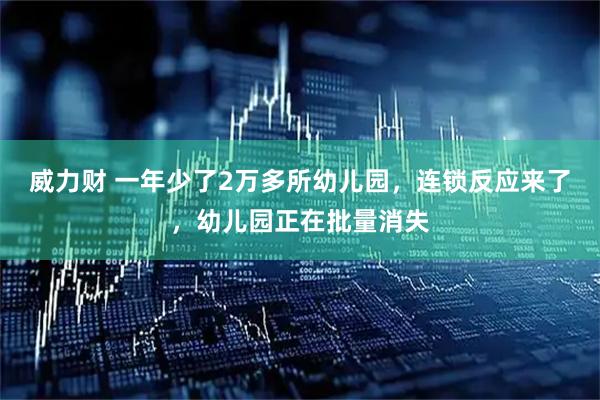 威力财 一年少了2万多所幼儿园，连锁反应来了，幼儿园正在批量消失